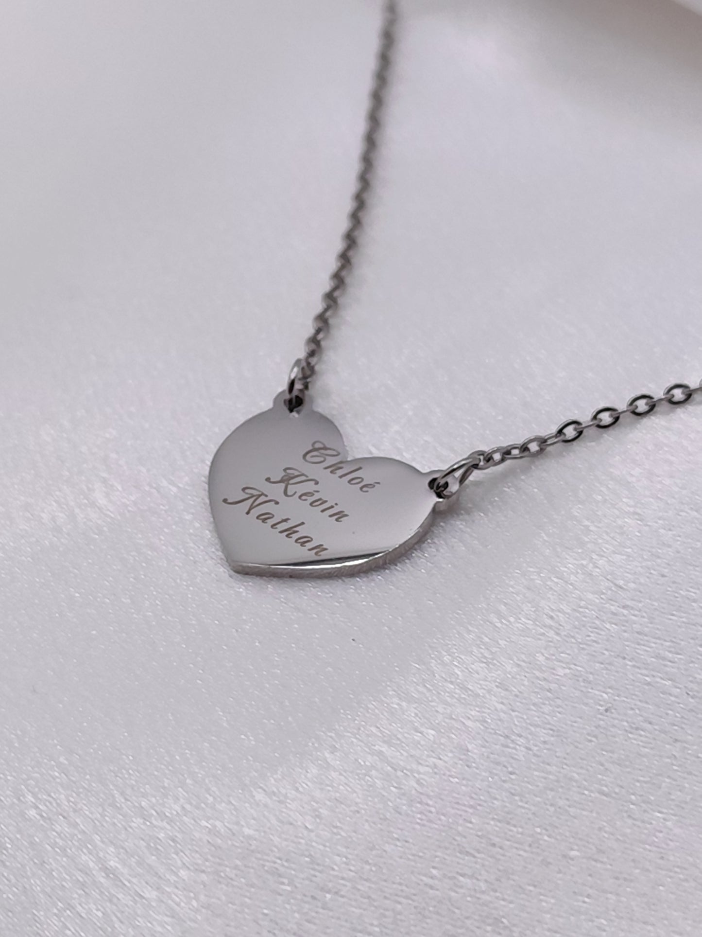 Collier amour gravé