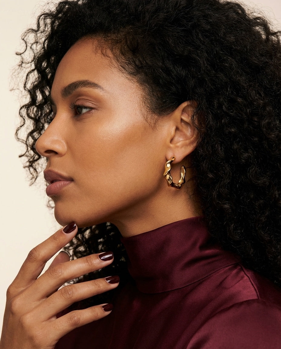 Boucle d'oreille torsadé
