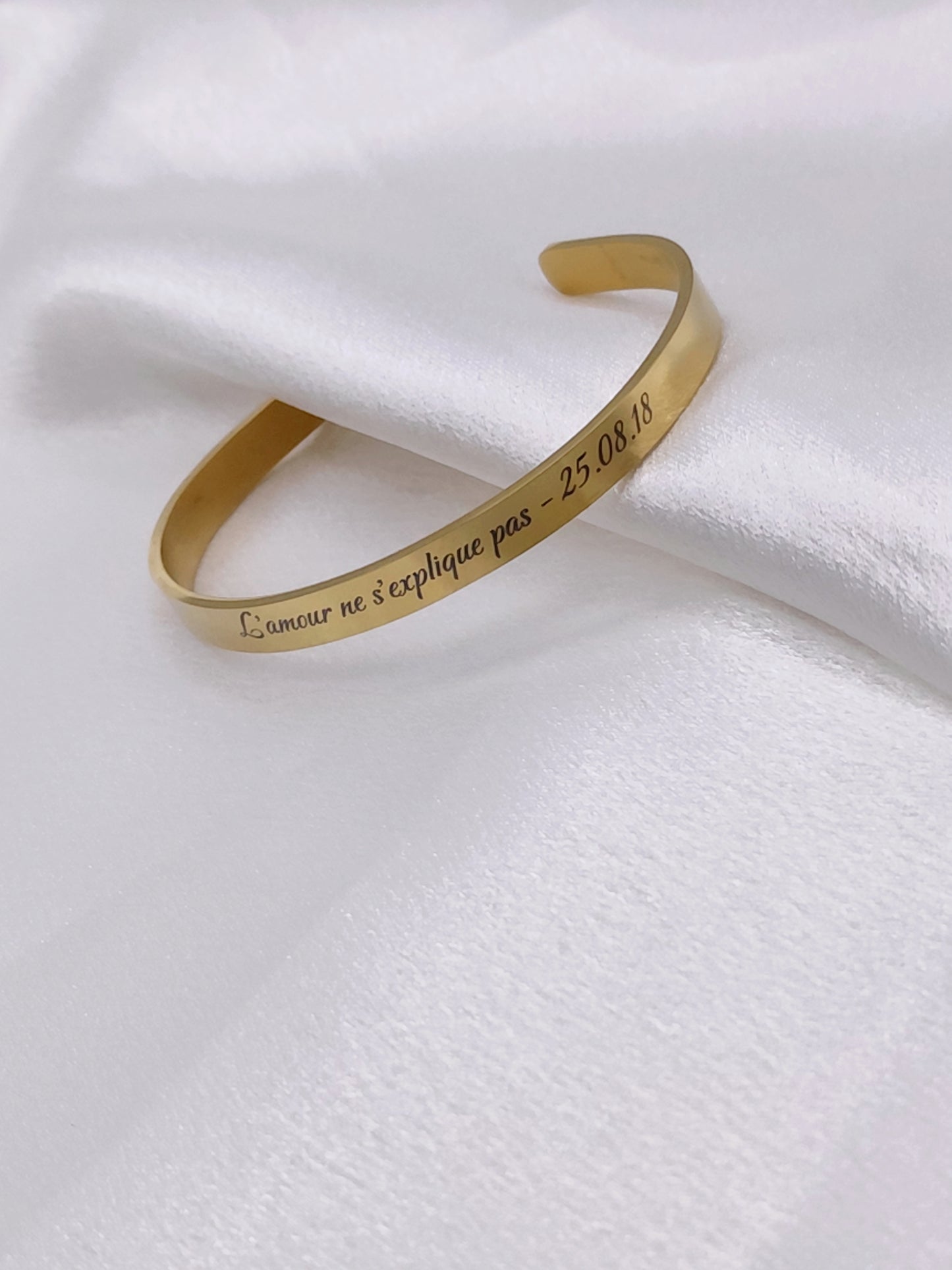 Bracelet jonc Message gravé