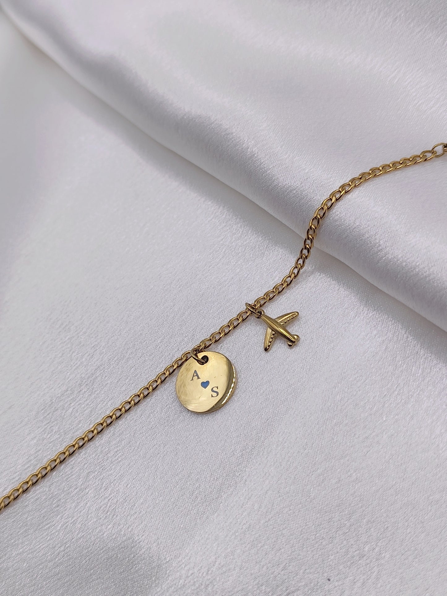 Bracelet charm gravé