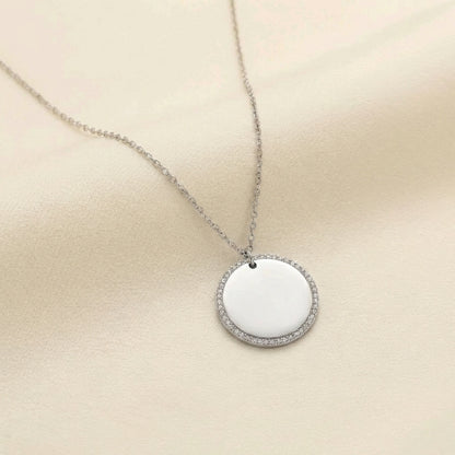 Collier rond étincelle gravé