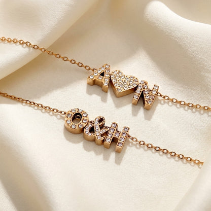 Collier personnalisé coulissant