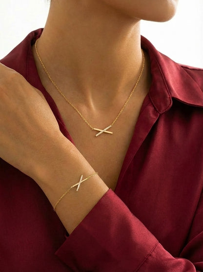 Parure ligne d'or