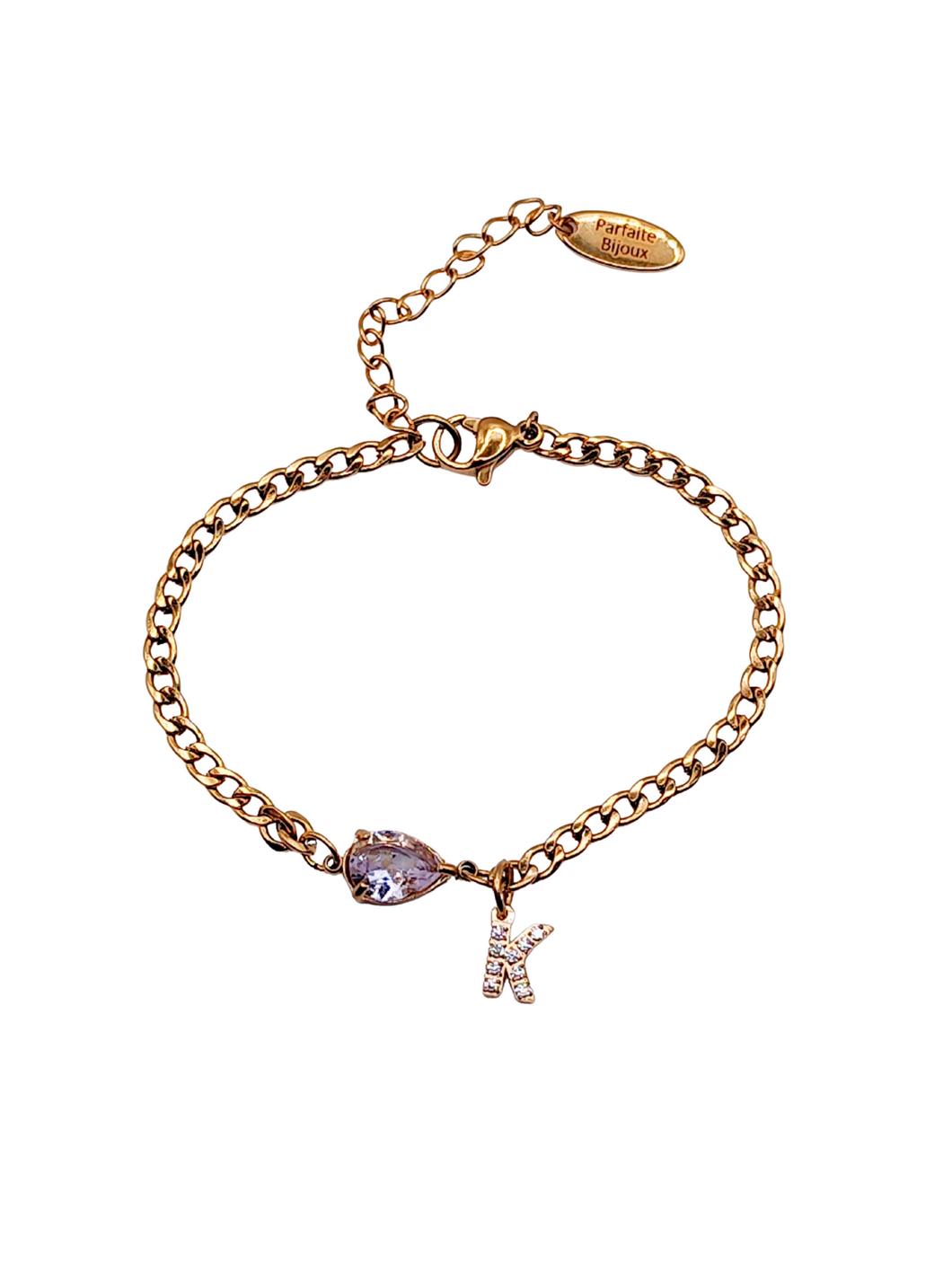 Bracelet l'initiale d'éclat