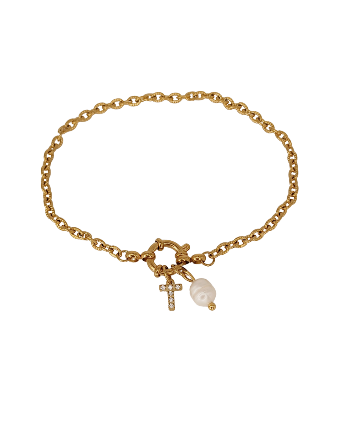 Bracelet Initiale Perle