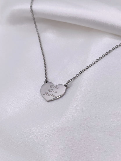 Collier amour gravé