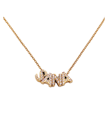 Collier personnalisé coulissant