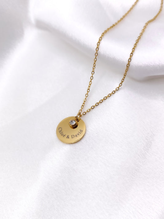 Collier Harmonie gravé