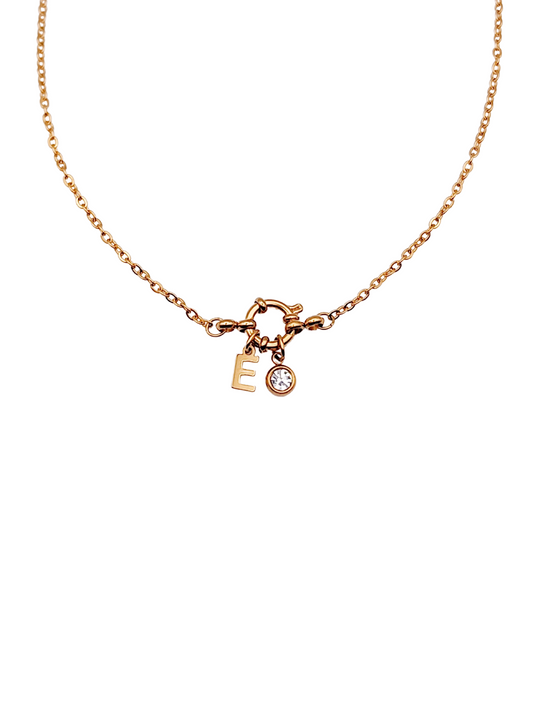 Collier lettre précieuse