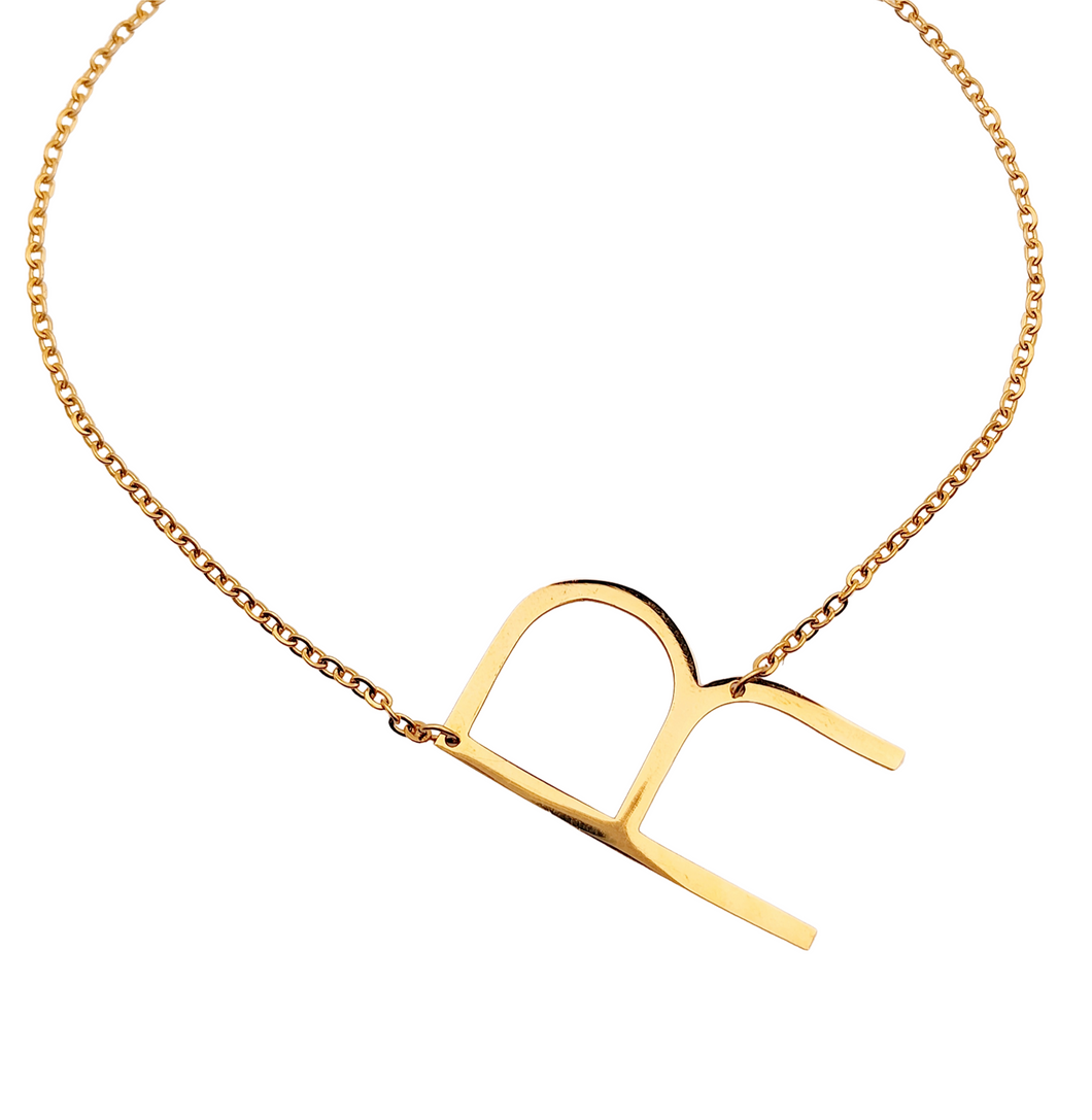 Collier Grande lettre doré