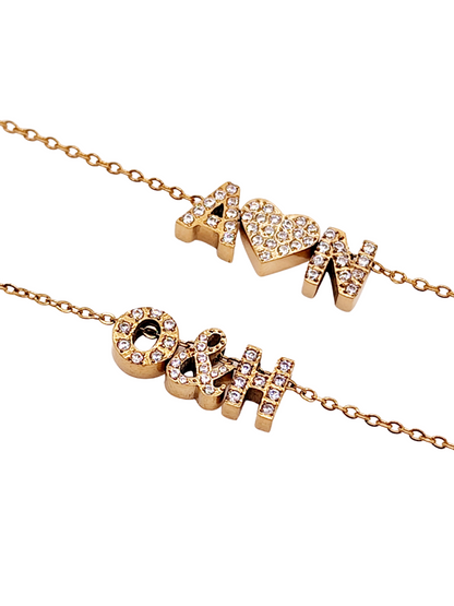 Collier personnalisé coulissant