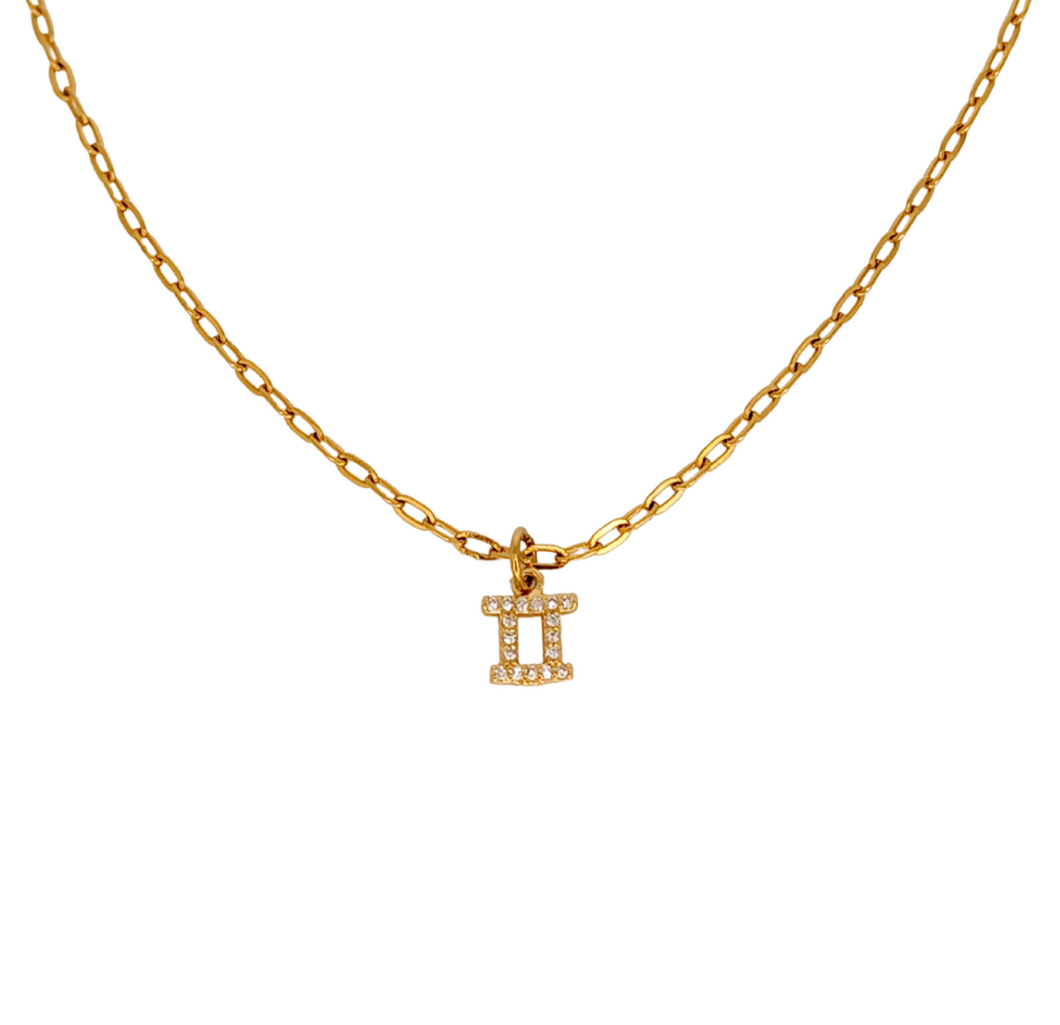 Collier Astrologie Doré